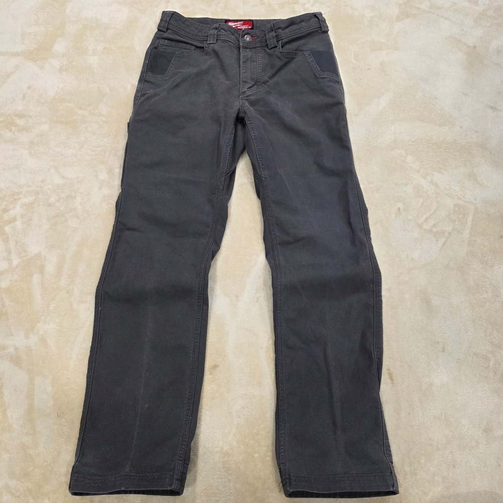 Milwaukee Tool Women's F650 Gray Work Pants Size 6 Regular 7-Pocket Utility